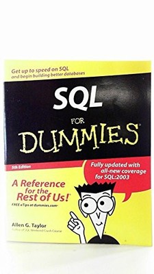 SQL For Dummies by Taylor, Allen G. 0764540750 FREE Shipping