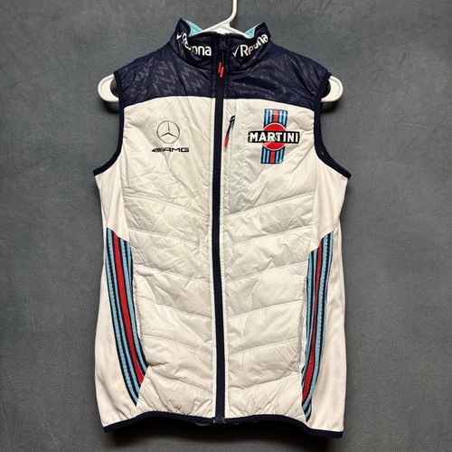 Williams Martini Racing Mercedes AMG Puffer Vest Mens Small Formula 1 Fanatics