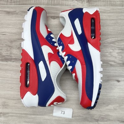 Size 8.5- Nike Air Max 90 “USA 2020”White/Red-Royal CW5456-100 | eBay