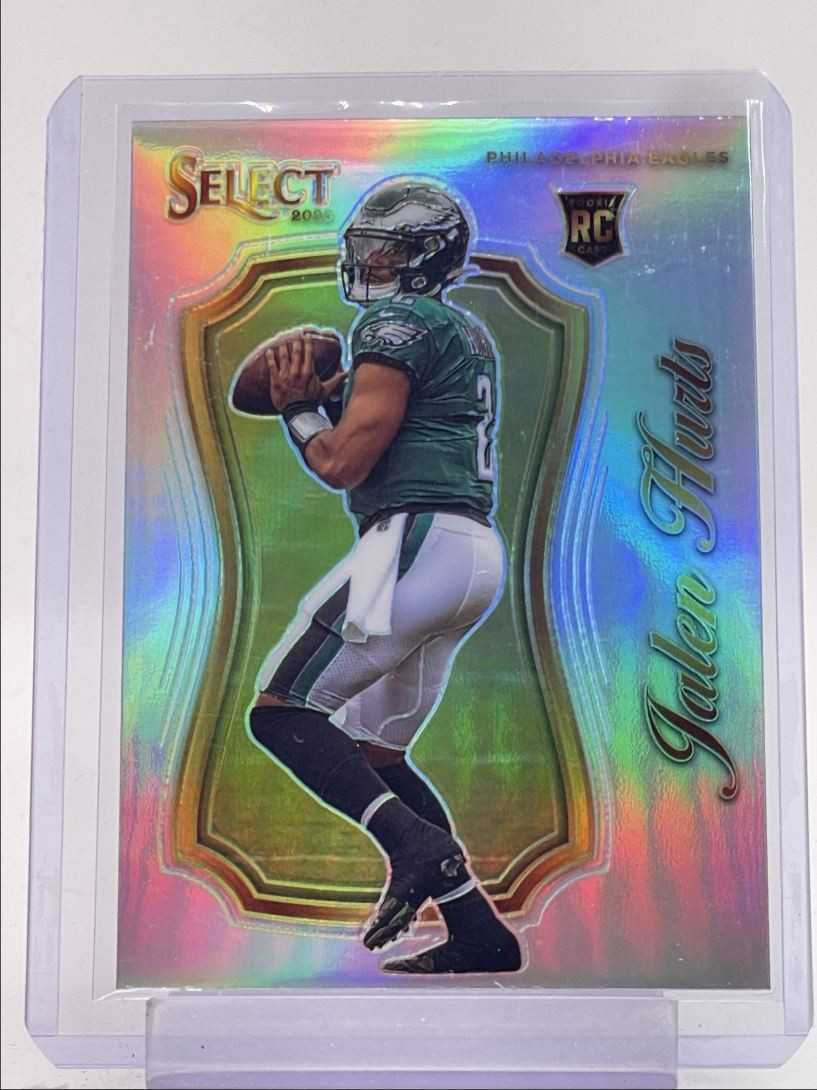 JALEN HURTS 2020 SELECT CERTIFIED ROOKIE SILVER PRIZM EAGLES RC Q6578