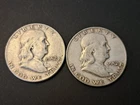 Lot (2) 1952-D Franklin Half Dollar Coins