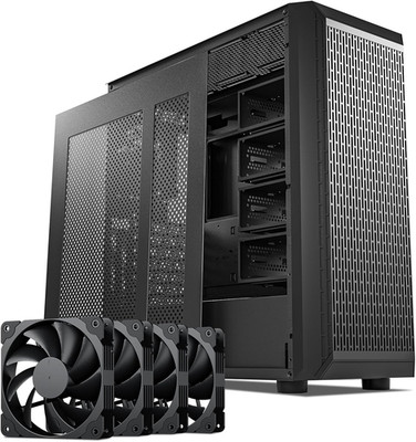 USB 3.0 Storage Master ATX NAS Computer PC Case Mid Tower with 4x120mm Fans