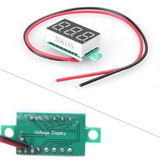 1Pcs 0.36" Red LED Panel Voltage Meter 3-Digital 2 Wire Voltmeter RED 4.5-30V