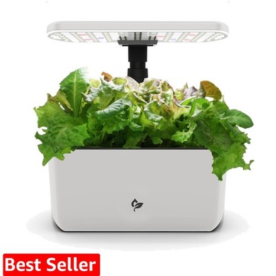 Harvest Lite in Cream, Soil-Free Indoor Hydroponic Garden with LED Grow Light...