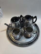 Swan Brand Willo Ware Tea Serving Set Of 5 Made In England