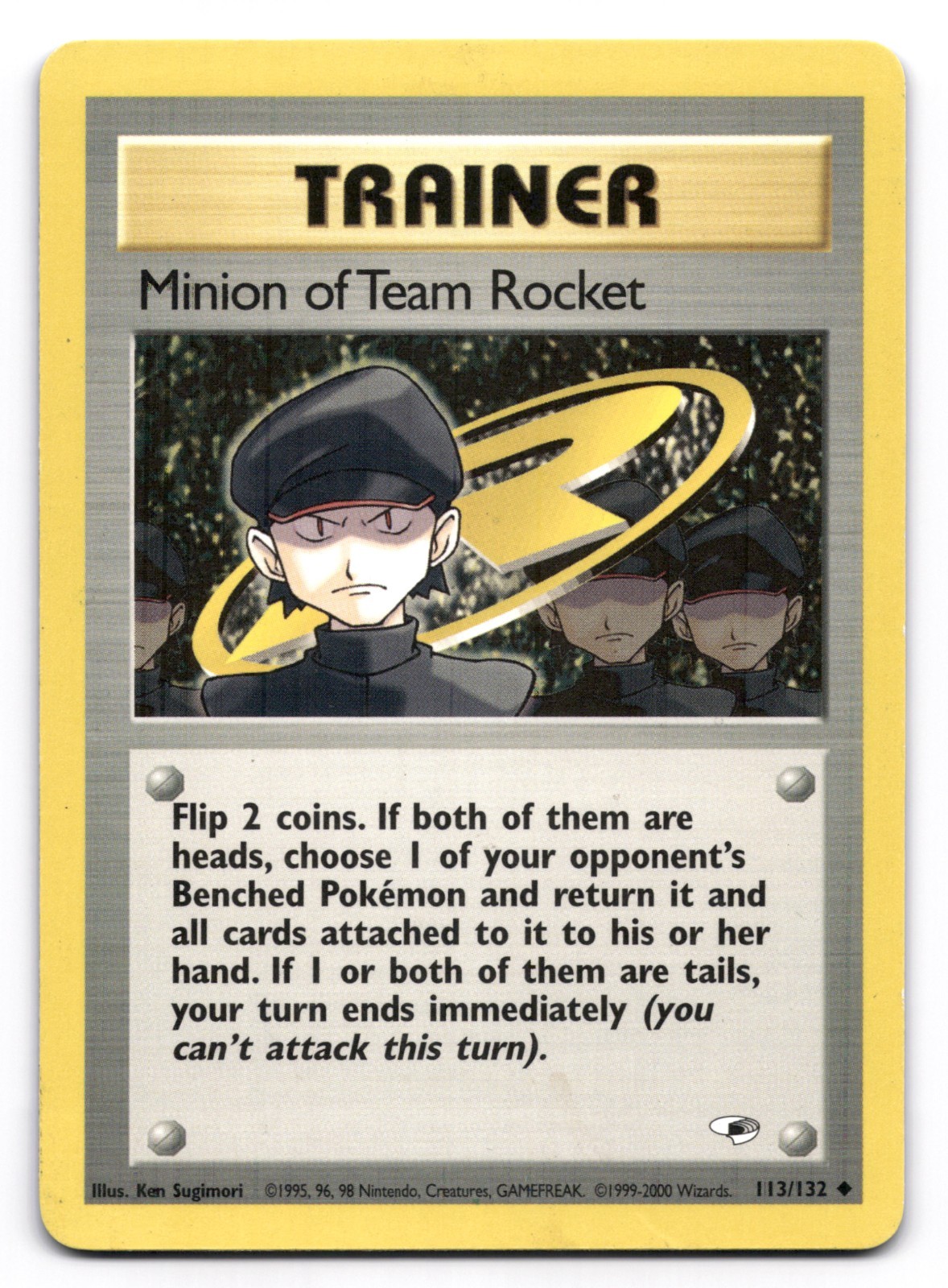 Minion of Team Rocket LP 113/132 Unlimited Gym Heroes Pokemon TCG Regular