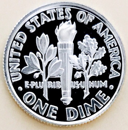 2004 S**SILVER**PROOF ROOSEVELT! SUPERB GEM FULL TORCH! ULTRA RARE DCAM#M298_786 - Picture 2 of 2