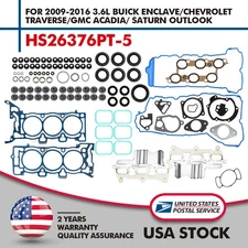 Head Gasket Set HS26376PT-5 For 2009-2016 Chevy Buick Enclave GMC 3.6 L V6 DOHC