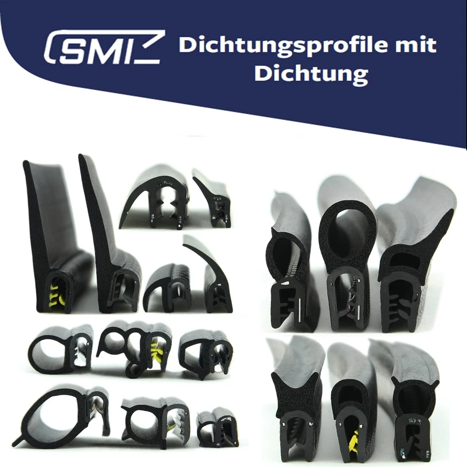 Kantenschutzprofil Kantenschutz Keder Profil PVC Klemmprofil METERWARE 0-32mm KY - Bild 4 von 4