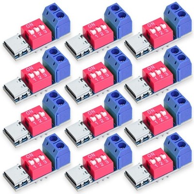 PD Fast Charging Test Board 5-20V Adjustable PD Trigger Board Module USB Type...