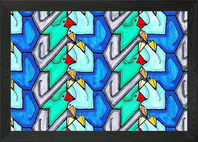 Flock Together gerahmtes Wandbild Poster Leinwanddruck Bild
