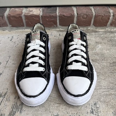 Maison Mihara Yasuhiro Men s Low Top Sneaker Black/White Lace-Up Size 10 US