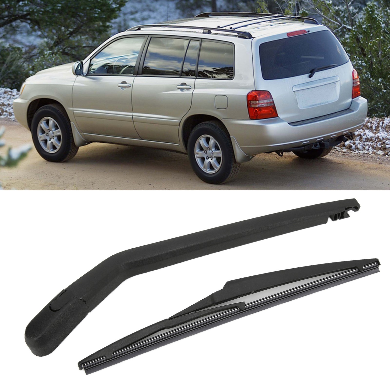 Rear Windscreen Wiper Arm Set 85241‑48080 Replacement For Highlander