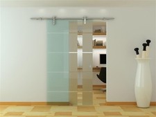 Glaswerk Westfalen - Porte coulissante en verre 900x2025 mm, porte de pièce 16