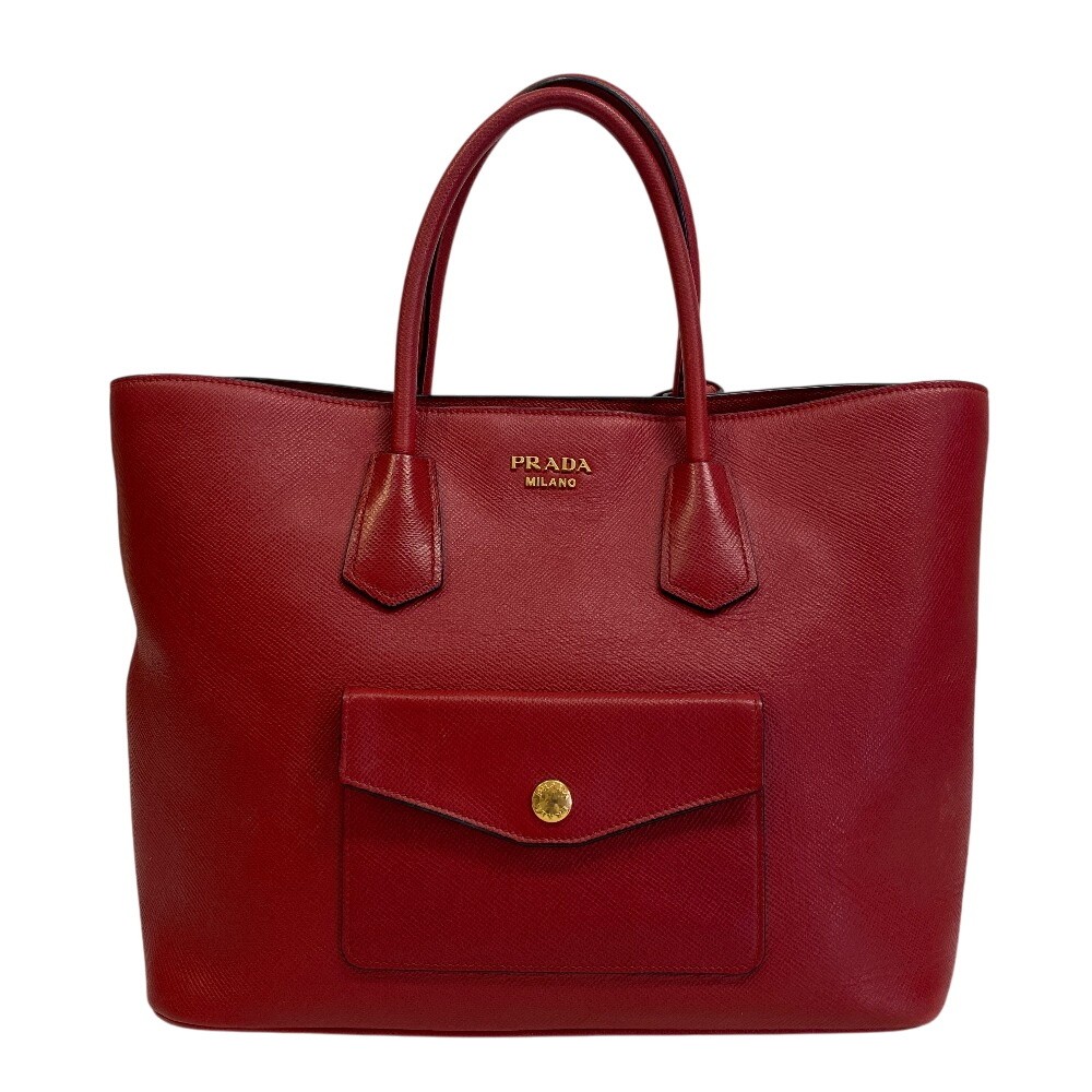 Prada Bn2729 2Way Tote Bag Red Ladies
