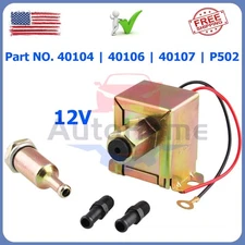 12V 2.5-4PSI Universal Electric Fuel Pump Heavy Duty Inline Gas Diesel Fuel Pump