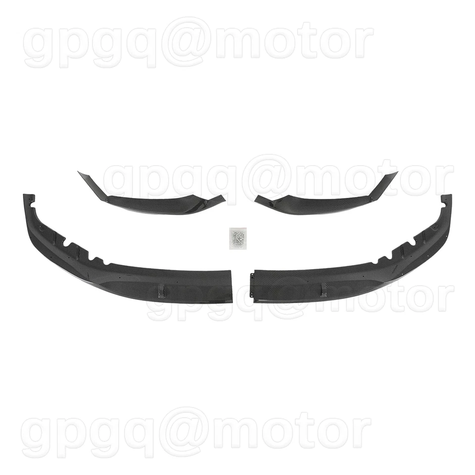 Labio de parachoques delantero de carbono estilo MP para BMW Serie 5 G30 540i M Sport M550i 17-2020 Foto 3 de 4