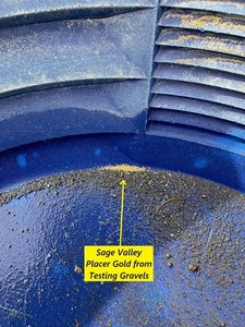 Sage Valley Gold 20 Placer Gold near Lovelock Nevada Large Pay Layer Tested