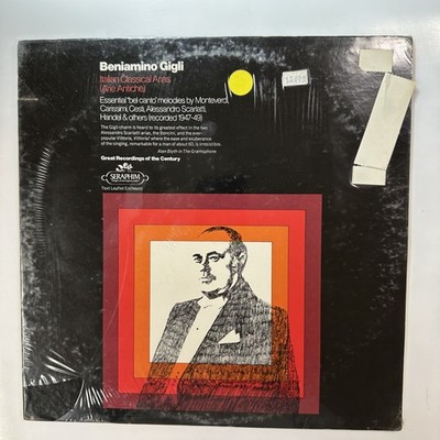 Italian Classical Arias Arie Antiche LP Vinyl Record Beniamino Gigli