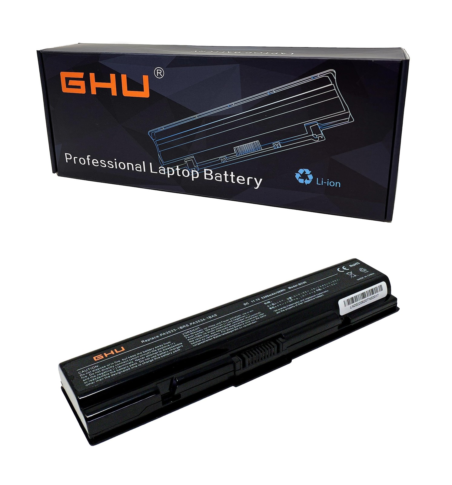 Batteria GHU PA3534U-1BRS 48Wh per Toshiba Satellite Serie A/L
