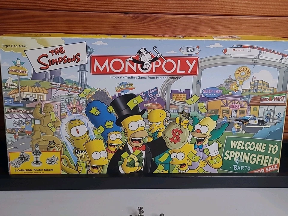 The Simpsons Monopoly Money & Cards Replacement Parts Only Game Pieces VTG 2001 - Image 4 of 4