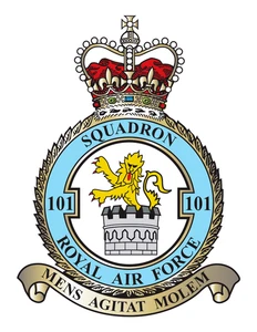 No. 101 Squadron RAF badge patch Self Adhesive Vinyl Sticker