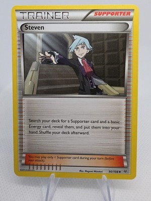 Steven #90/108 XY: Roaring Skies Uncommon - Pokemon Card LP
