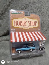 Greenlight Custom Lifted 1986 Chevy K5 Blazer Blue 4x4 1/64 Diorama Replica U1