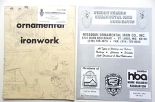 Ornamental Ironwork catalog & brochure design fence gate rail column bars metal