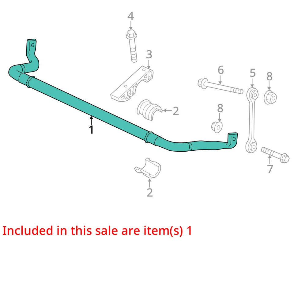 Barra estabilizadora dianteira 2006 Porsche Cayenne AWD OEM 102K milhas (LKQ~421560542) - Imagem 4 de 4