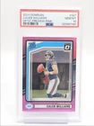 CALEB WILLIAMS 2024 DONRUSS OPTIC PREVIEW RATED ROOKIE PINK E RC PSA 10 Q0004
