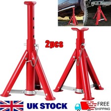 2X Axle Stands Floor Jack Heavy Duty Lifting 3 Ton Capacity Stand Car Caravan .