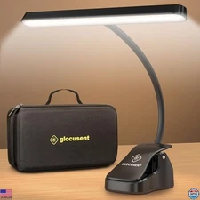 57 LED Music Stand Light, 3 Colors, 5 Brightness, Rechargeable, 140-Hr Battery