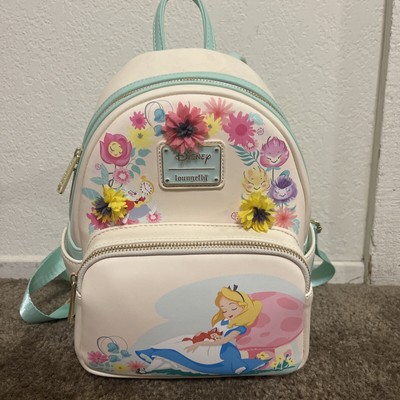 Loungefly Alice Wonderland Garden Flowers Backpack Disney Alice in Wonderland Singing Flowers Mini Backpack  main image 3