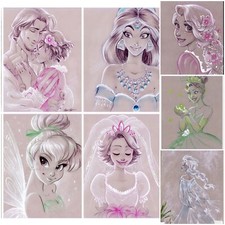 5D Diamond Painting Kit Disney Princess Rapunzel Tinkerbell Jasmine Tiana