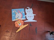 4 portes manteau enfant tête animal