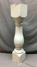 1 Large Antique Turned Wood Spindle Porch Baluster Thick Chunky Old VTG  314-25B