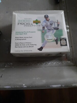 2000 UPPER DECK PROS & PROSPECTS MLB BASEBALL HOBBY ...new sealed!!!