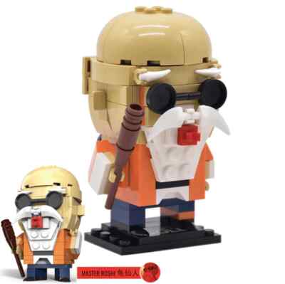 MOC LEGO BRICKHEADZ: Master Roshi Minifigure Dragon Ball -No Box