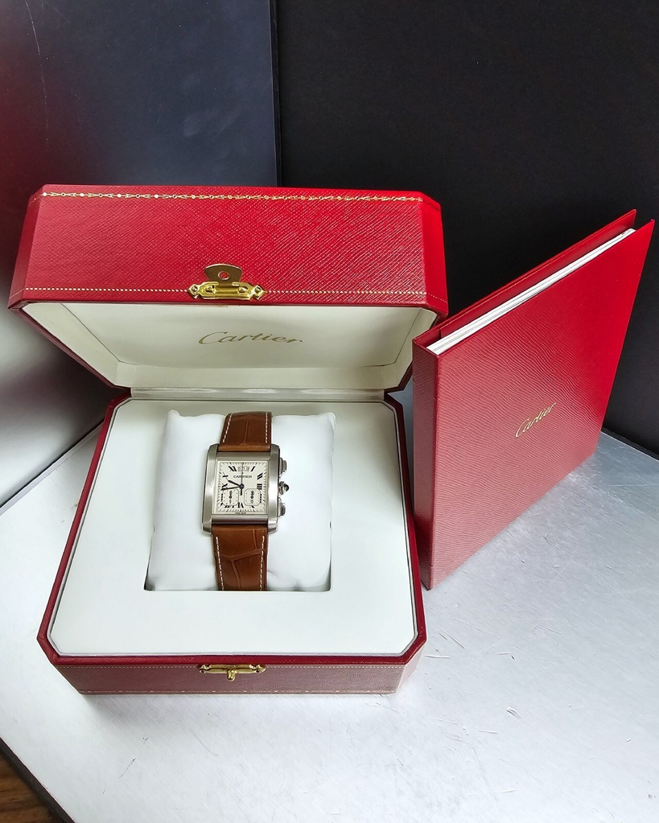 CARTIER Tank Francaise XXL Chronoreflex 28MMX30MM Men's Watch