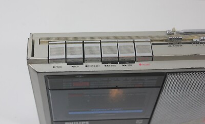 Vintage 80's Philips D 7456 Cassette Player 9 Band Radio | eBay