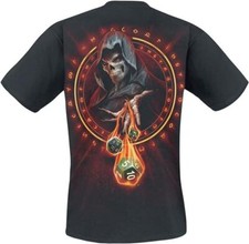 Maglietta Uomo Gotica A Maniche Lunghe Spiral, 100% Cotone, Nero, Taglia X-Large - 6