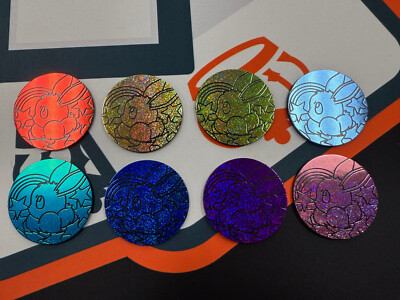 Pokemon Prismatic Evolutions Tin JUMBO Glitter Eevee Coin [Select Your Color]