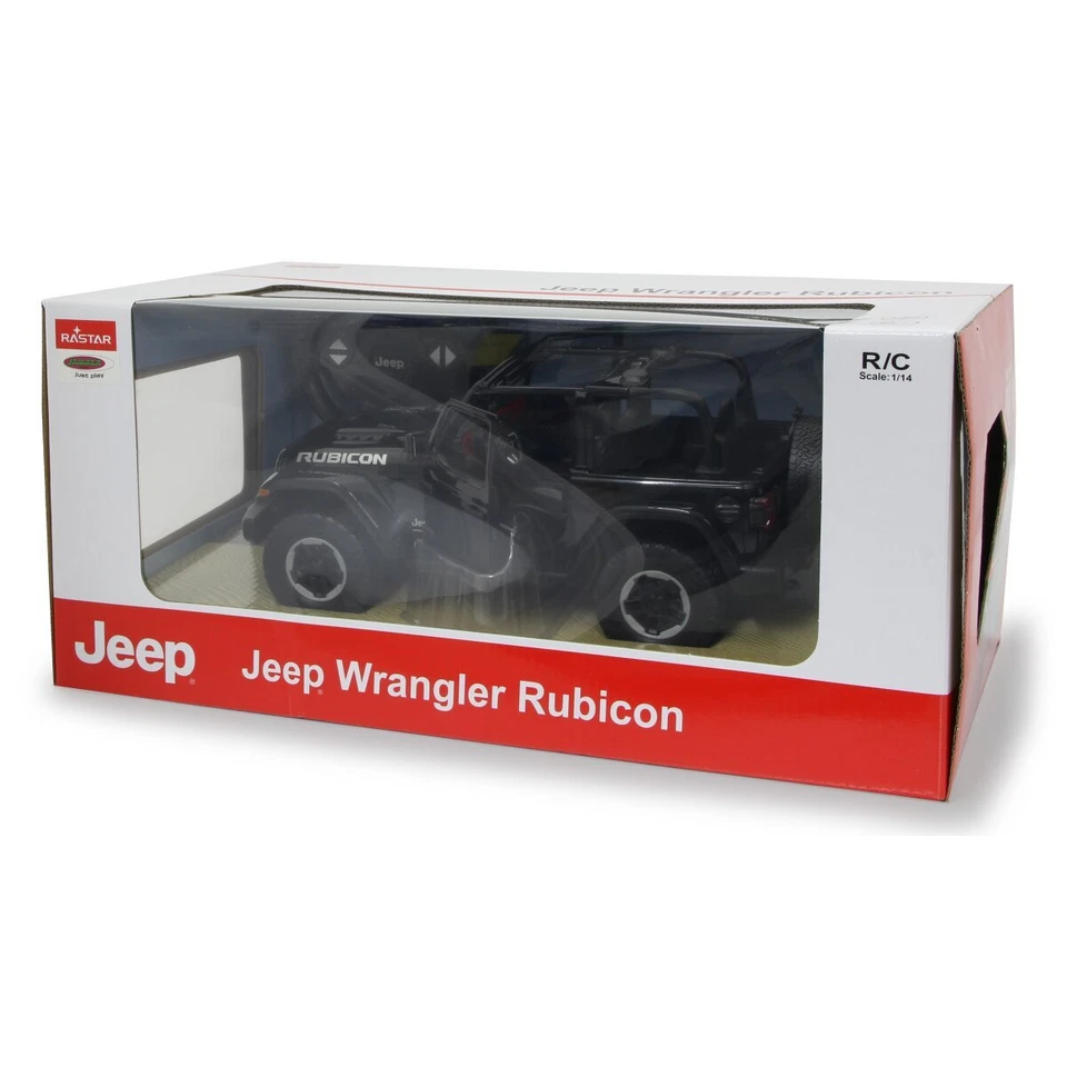 Jamara RC Jeep Wrangler JL 1:14 | Schwarz | 2,4GHz | Manuelle Tür | Fahrzeug - Bild 2 von 4