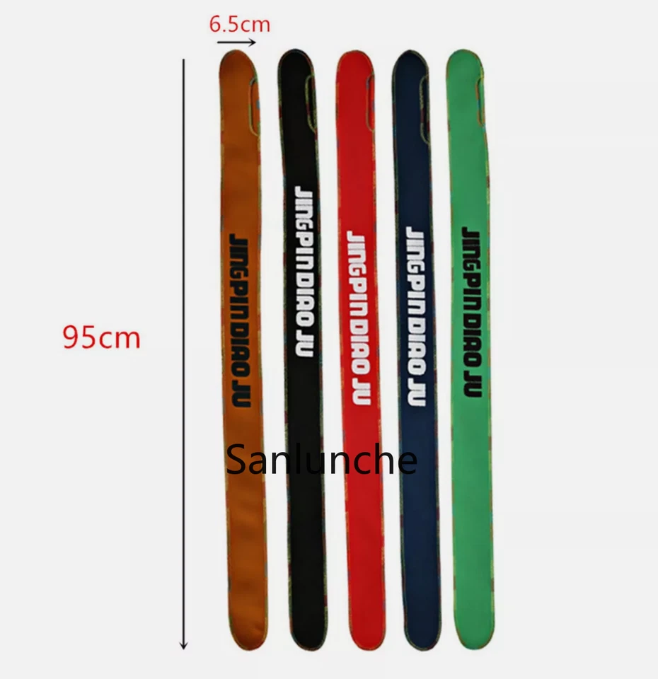 Vara de pesca elástica manga algodão meia capa bolsa de armazenamento protetor 5 cores - Imagem 2 de 4