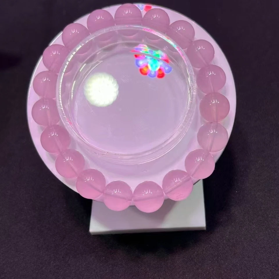 10mm Natural Beautiful Natural Rose Quartz Crystal  Beads Bracelet - Image 4 of 4