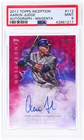 2017 Topps Inception Aaron Judge Auto Magenta #112 /99 PSA 9