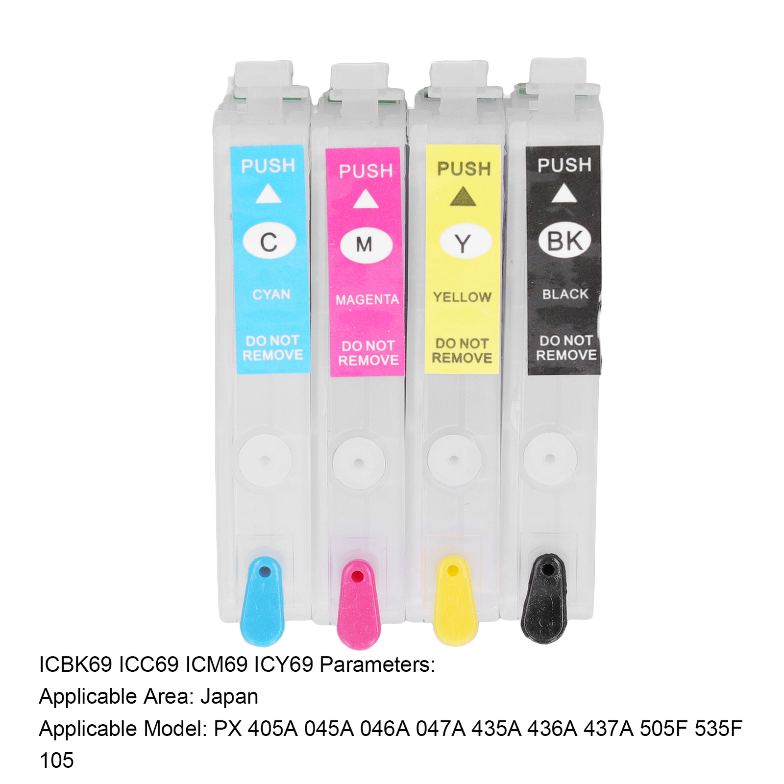 Ink Cartridges Compatible Refill Replacement 4 Colors With Permanent Chip Fo LL❤-image