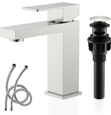KENES Single Handle Bathroom Sink Faucet, Brushed Nickel Vanity Faucet for...