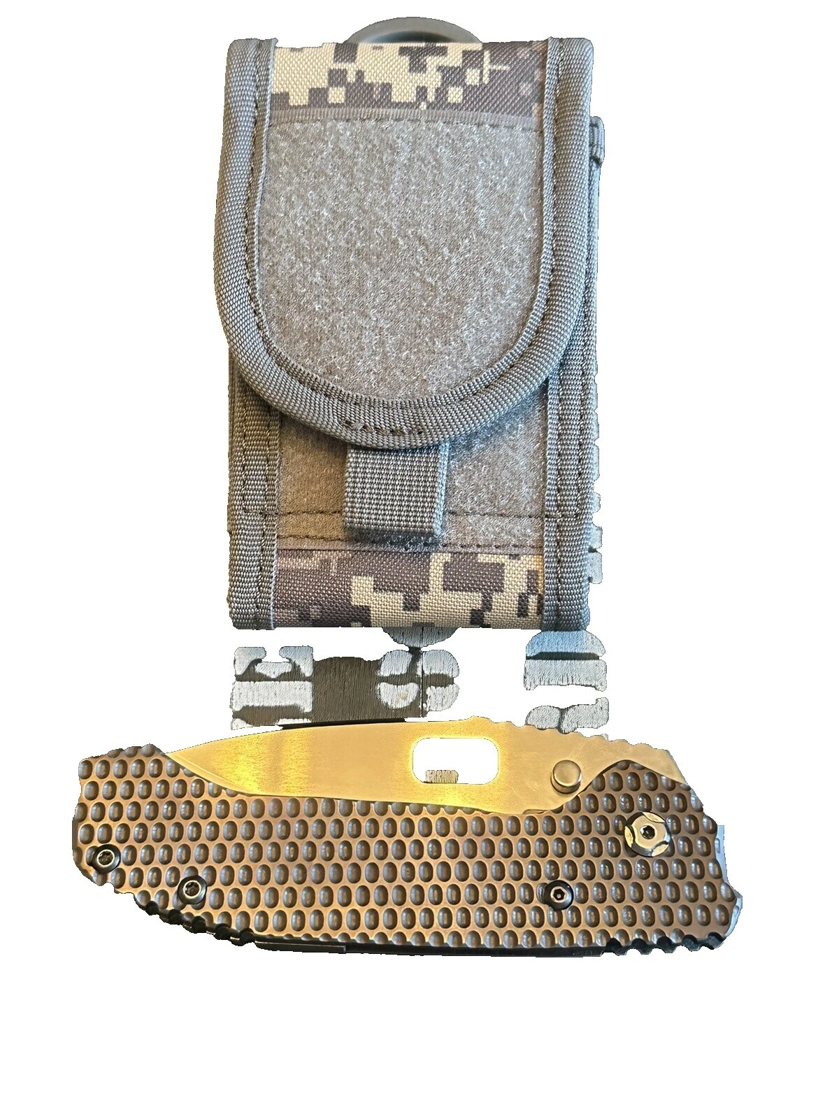 Hoja de acero al carbono Mango De Titanio personalizado modernos de colección y cuchillos plegables hechos a mano